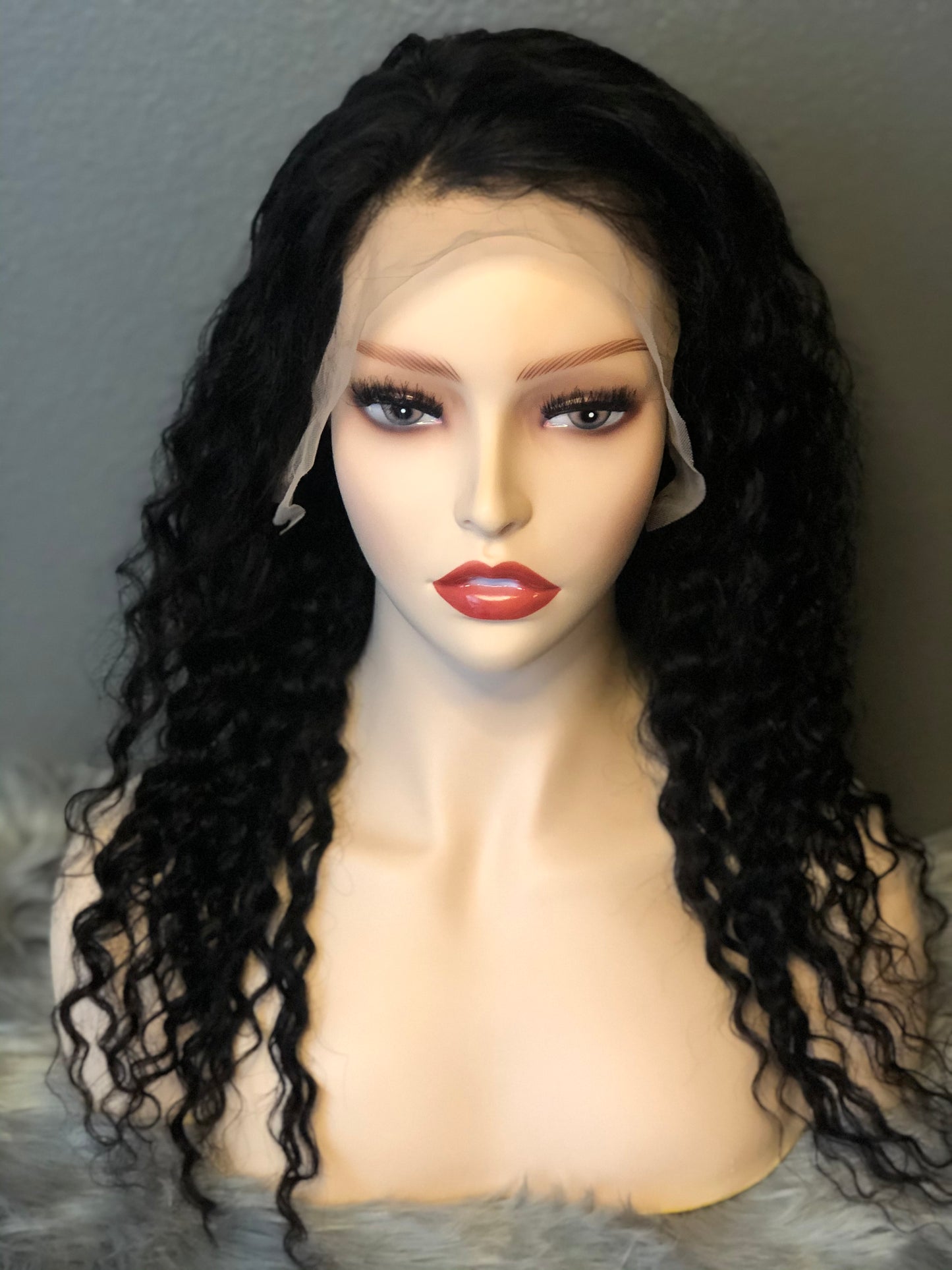 Virgin Brazilian Curly Lace Frontal Wig