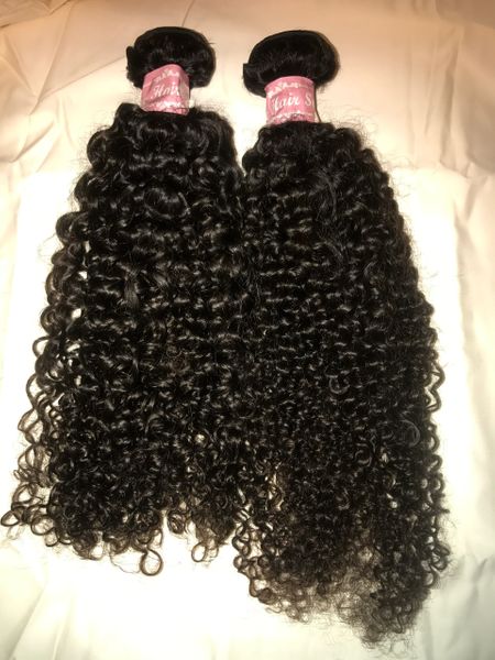 3 Bundles- Virgin Brazilian Straight, Body Wave, Loose Wave, Deep Wave, Kinky Curly