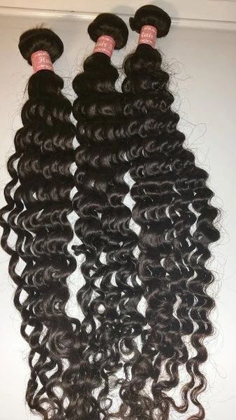 3 Bundles- Virgin Brazilian Straight, Body Wave, Loose Wave, Deep Wave, Kinky Curly