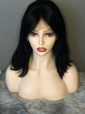Virgin Brazilian Straight Lace Front Bob Wig Previously Dyed