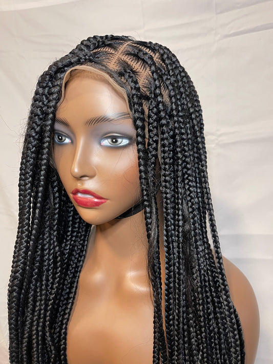 Full Lace Knotless Braid Wig Black