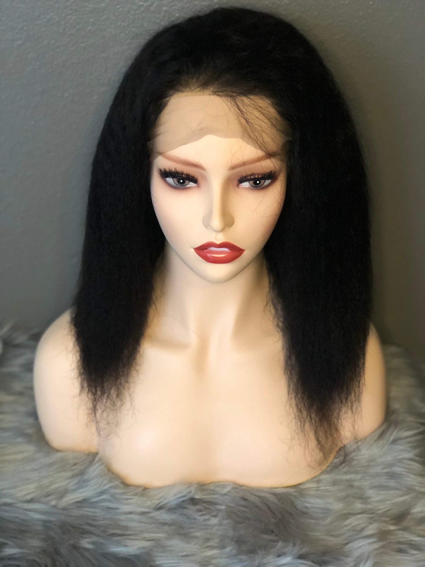 Virgin Brazilian Kinky Straight Lace Front Wig