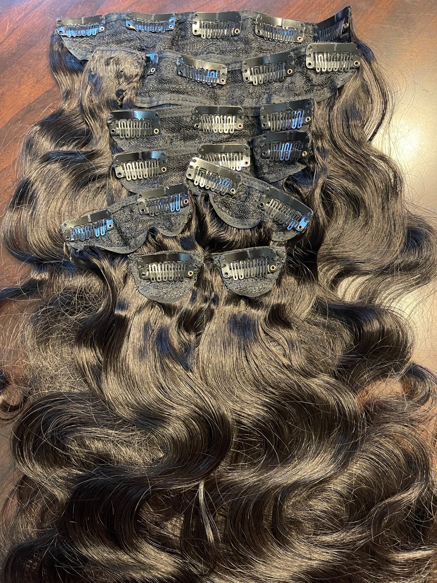 Body Wave Virgin Brazilian Clip-in Hair Extensions