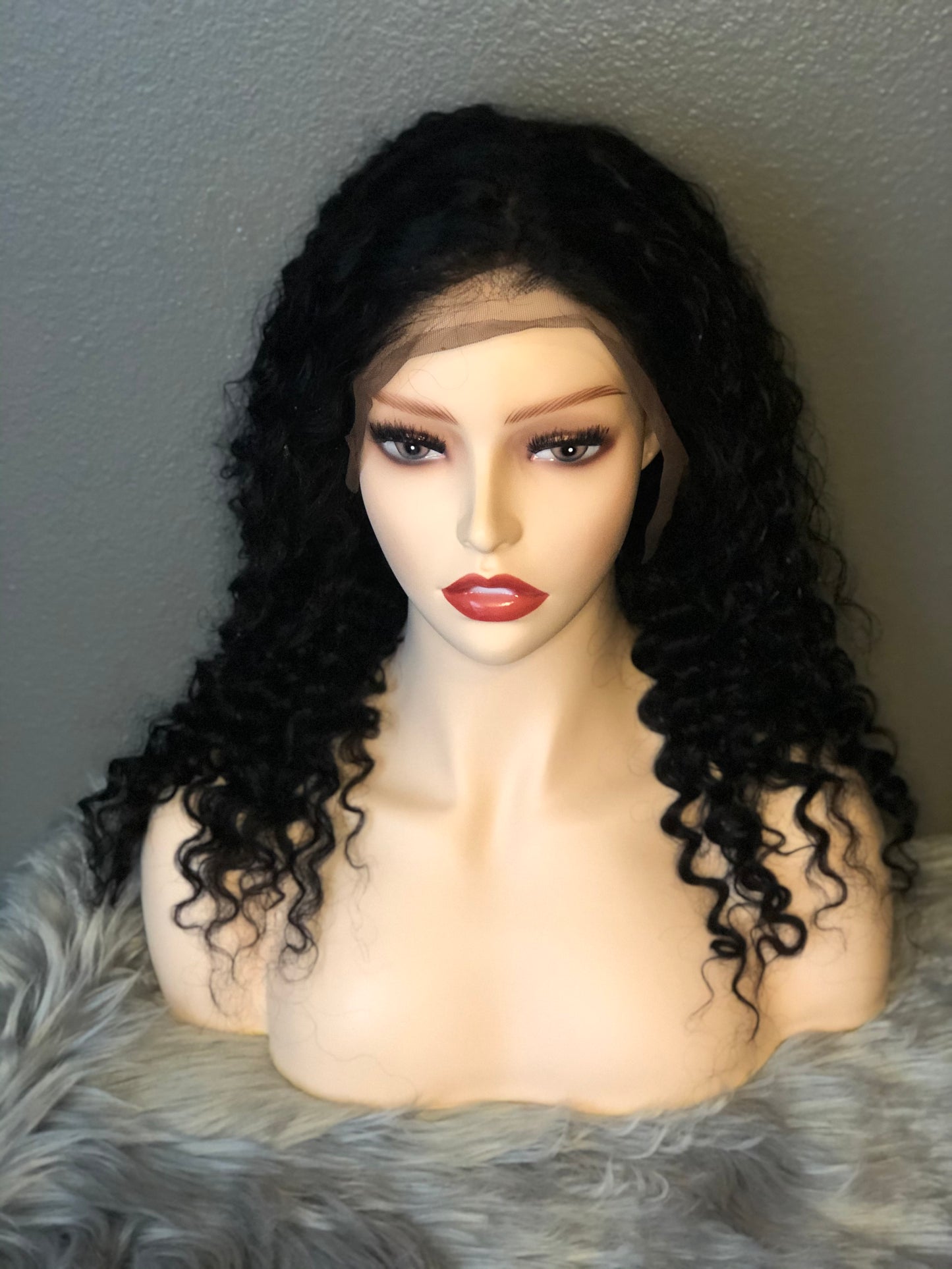 Virgin Brazilian Deep Wave Wig Lace Front