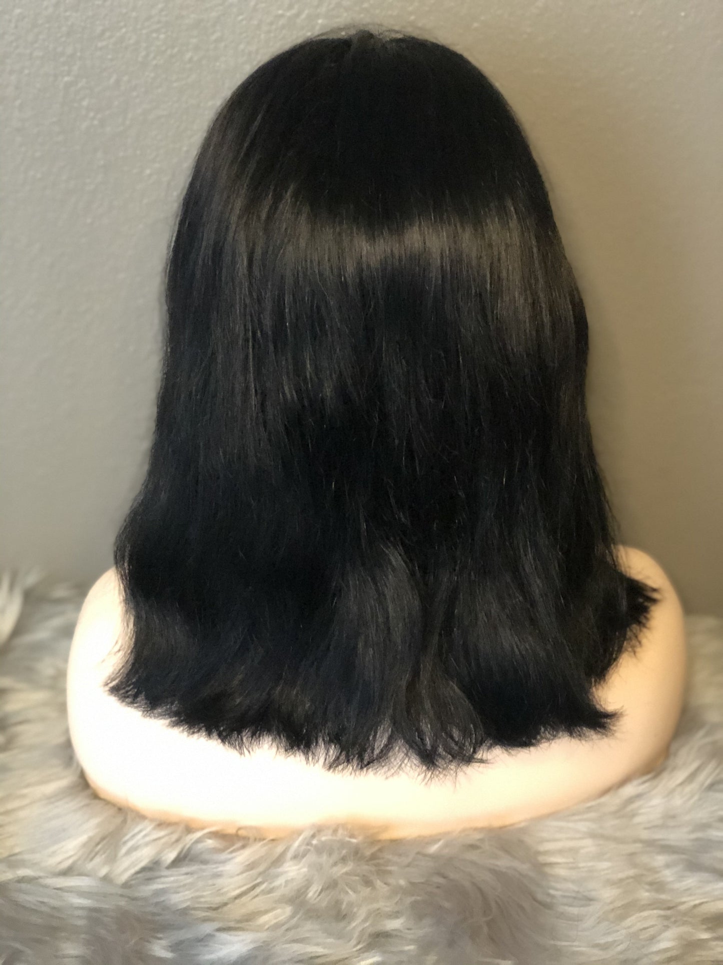 Virgin Brazilian Straight Lace Front Bob Wig Previously Dyed